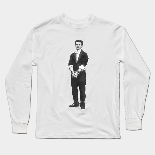 Harry Houdini Shackled Long Sleeve T-Shirt by Magic Classics Ltd.